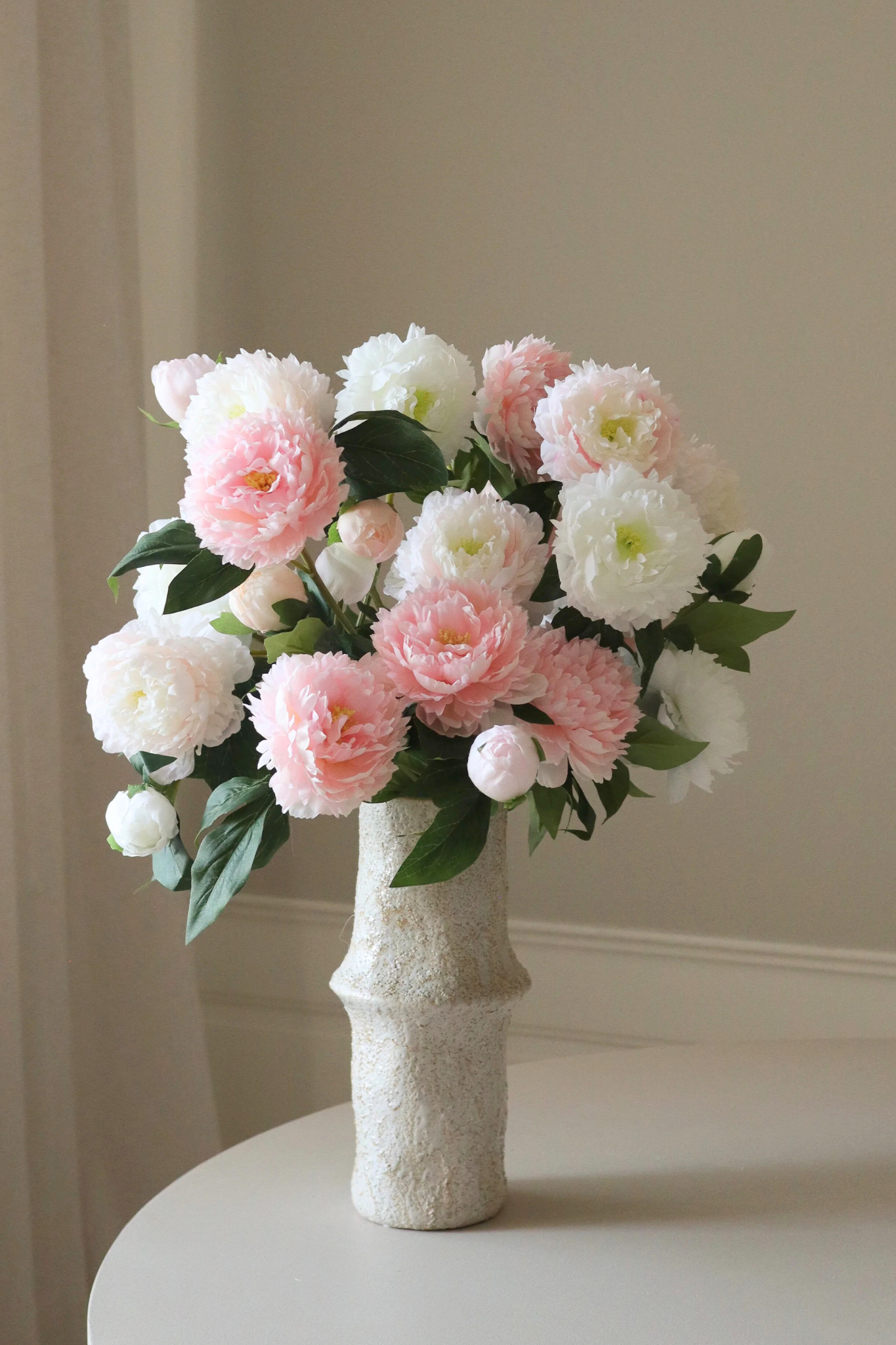 Kunstig Pæon blomst - rosa
